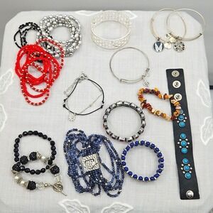 Bracelet Assortment Multicolor Beaded Stretch Bracelets‎ & Bangles.
